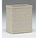Redmon S423CR Elegante Decorator Color Wicker Wastebasket - Cream