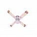 Ceiling Fan Designers Ceiling Fan, Baby Nursery Toys Blocks Pink, 42"