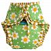 Kushies Baby Unisex Swim Diaper - Medium, Green Daisy Print, Medium,