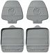 Prince Lionheart Two Stage Seat Saver 2 Pack, Grey