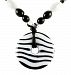 Teething Bling Beaded Zebra Pendant Necklace by Smart Mom