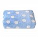 Coral Fleece Printing Winter Blanket Sheet Thick Blanket (200 by 230 cm) BLUE