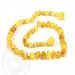 Momma Goose Baroque Teething Necklace, Milky, Small/11-11.5"