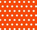 SheetWorld Round Crib Sheets - Polka Dots Orange - Made In USA - 106.7 cm (42 inches)