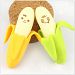 5Pcs Lovely Banana Fruit Style Rubber Pencil Eraser Office Stationery Gift Toy(Random color)