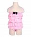 Beautiful Baby Girl Swimsuit Lovely Siamesed High Quality Swimsuit Pink 2~3Y