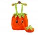 Cute Baby Overall Pumpkin Shape A Suit of Overall And Hat Orange 46cm
