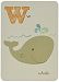 Sea Urchin Studio ABC Wall Art for Kids, W/Whale