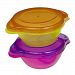 Munchkin Click Lock Toddler Bowls, 2 Pack - Purple/Orange
