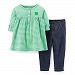 Carters Baby Girls' St. Paddy's Day Tunic & Pant Set (Newborn, Green) by Carter's