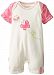 Kushies Baby It's My Planet 2 Romper, Pink Print, 6 Months