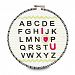 Itty Bitty & Pretty 38181 Embroidered Wall Covering, 6-3/4", I Love You Alphabet