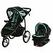 Graco Fast Action Jogger Travel System Tidalwave, Black/Turquoise, 1-Pack