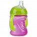 Nuby 2 Handle Super Spout No Spill Cup, Pink/Green, 8 Ounce