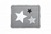 Baby Boum Sumptuously Soft and Extra Padded Playmat with Sensory 3D Super Soft and Metallic Star Appliqu? s Spaceman Collection (Warm Grey) by Baby Boum
