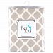 Kushies Baby Flannel Fitted Bassinet Sheet, Grey Lattice