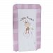 Baby Girls Little Princess Deluxe Padded Easy Clean Changing Mat (48cm x 78cm) (Pink & White) by Universal Textiles