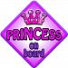 TROPHY PRINCESS Non personalised novelty baby on board car window sign. by Just The Occasion