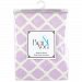 Kushies Baby Flannel Fitted Bassinet Sheet, Lilac Lattice