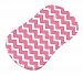 SheetWorld Fitted Bassinet Sheet (Fits Halo Bassinet Swivel Sleeper) - Bubble Gum Pink Chevron Zigzag - Made In USA