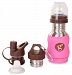 Goo-Goo Baby G2 Wave Stainless Steel Grow Bottle System in Candy Pink, Candy Pink, 0+ Years by Goo-Goo Baby