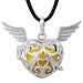 EUDORA Harmony Ball Angel Wing Pendant & 18mm Baby Chime Sounds Ball Pendant Necklace Gift