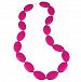 Silicone Teething Necklace with Baby-safe Jewelry By FAVEfemme - Bpa-free, Best Soothing Method, Better Than Baltic Amber, Teething Necklace for Mom (Dragon Fruit Pink/Dark Pink/Magenta) by FAVEfemme