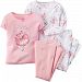 Carters Baby Girls 4-pc. Little Dancer Pajama Set 12 Month Light pink