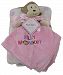 Four Seasons 56085PINK Bunchkin Pink Polka Dots with Monkey Security Baby Blanket