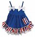 Stephan Baby Stars and Stripes Collection Ruffled Swing Top and Diaper Cover, 6-12 Months by Stephan Baby