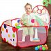 Chunlin® Portable Cute Hexagon Polka Dot Kids Playpen Ball Pit Indoor and Outdoor Easy Folding Play House Children Toy Play Tent (style 02# Pool-1.5M)