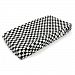 One Grace Place 10-20035c Teyo's Tires-Changing Pad Cover Checkers, Black and White