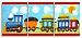 The Kids Room by Stupell Choo Choo Train in the Sun 3-Pc. Rectangle Wall Plaque Set by The Kids Room by Stupell