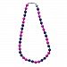 Itzy Ritzy Teething Happens Silicone Jewelry Necklace Bead, Prepster Chic