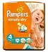Pampers Simply Dry Nappies Size 4 Carry Pack - 24 Nappies