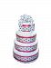 Ladybug Dots Baby Shower Diaper Cake (4 Tier) by Rubber Ducky