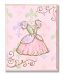 The Kids Room by Stupell Princess Dress with Fleur de Lis on Pink Background Rectangle Wall Plaque by The Kids Room by Stupell
