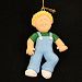 2161 Blonde Boy First Step Personalized Christmas Ornament by Ornament Central