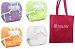 Thirsties Duo Wrap Size 1 Cloth Diaper Cover 12 pack Gender Neutral Colors with Dainty Baby Reusable Bag Bundle by Thirsties