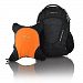 Obersee Oslo Diaper Bag Backpack with Detachable Cooler, Black/Orange by Obersee