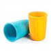 Kinderville Little Bites Cups (Set of 2, Blue / Orange) by Kinderville