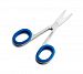 OceanPure Curved Tip Rubber Grip Nail Scissors (Blue)