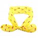 Dot bow rabbit ear hair bands hair decoration for your pretty child, various color available (Yellow)