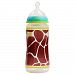 1 Nuk Animal Print Giraffe 10 oz Baby Bottle Unisex Orthodontic Nipple BPA Free by NUK