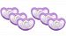 JollyPop 0 to 3 Months Vanilla Scented Pacifier, 6 Pack, Lavender by JollyPop