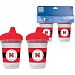 NCAA Nebraska Cornhuskers 2 Pack Sippy Cup by Baby Fanatic