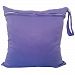 hibote Waterproof Baby Changing Bags, Washable Double Zipper Diaper Bag Organiser, Infant Reusable Cloth Diaper Bag, Soid Color Nappy Changing Bag for Mums Purple