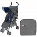 Maclaren Quest Stroller With Charcoal Pannier Bag (Charcoal Harbour Blue 2016) by Maclaren