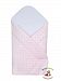 BlueberryShop Dot Popcorn Minky Cuddle Soft Fleece Cotton Swaddle Wrap Blanket Sleeping Bag for Newborn ( 0-3m ) ( 75 x 80 cm ) Pink