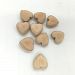 Amyster 30PCS Unfinished Wood Hearts with Holes Natural Wooden Heart Drops 2.0cm(0.8") Heart Pendant (Wooden Color 30PCS)